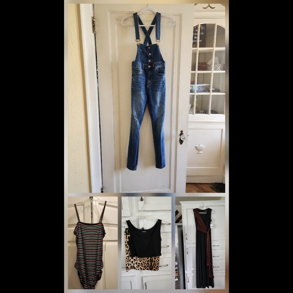Forever 21 Classic Blue Denim Overalls